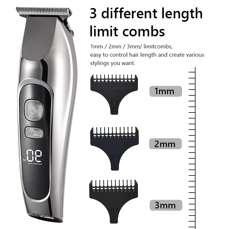 Barber Shop Hair Clipper Professional Trimmer For Men Beard Electric Cutter Cutting Machine Cut Cordless Corded 220216