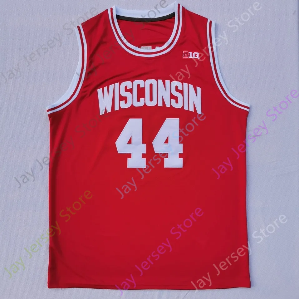 농구 유니폼 2022 Wisconsin Badgers 농구 유니폼 NCAA College Nate Reuvers Brad Davison Tyler Wahl Ben Carlson Jonathan Davis Bowman II Steven Crowl