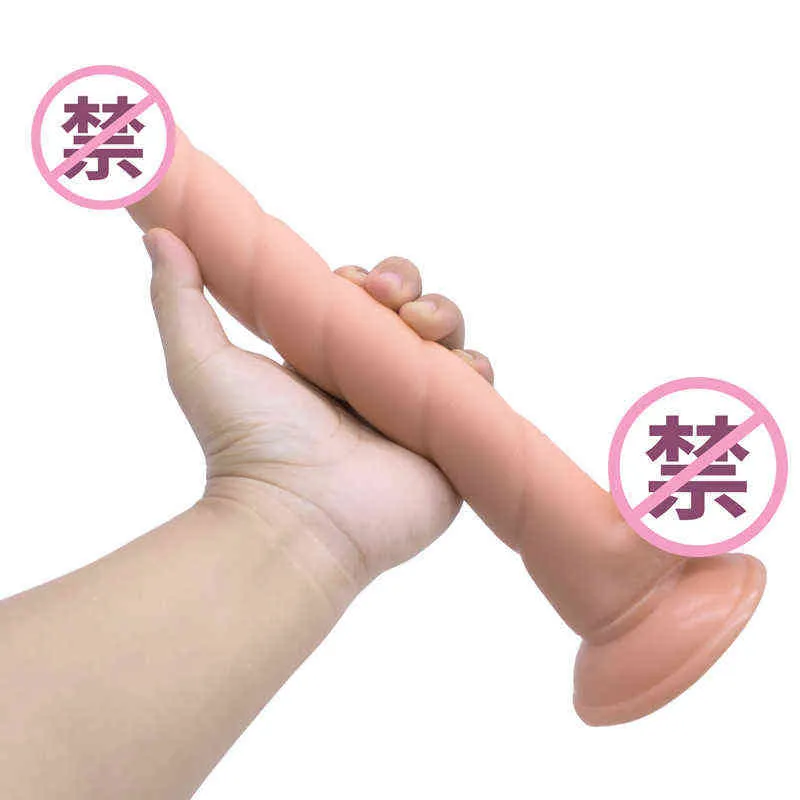 NXY Godes Anal Jouets Super Long Motif En Spirale Simulation Peni 's Gun Machine Dispositif De Masturbation Doux Faux Pénis Amusant Produits De Sexe Pour Adultes 0225