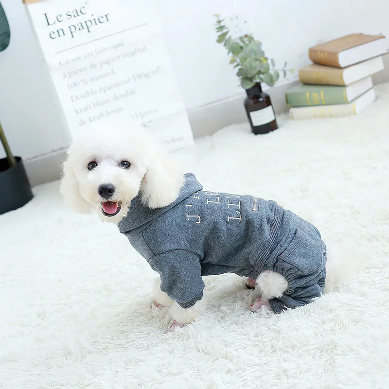 Katoenen huisdier pug hondenkleding voor kleine s Franse bulldog s jas hoodie winter herfst s kleding t200710