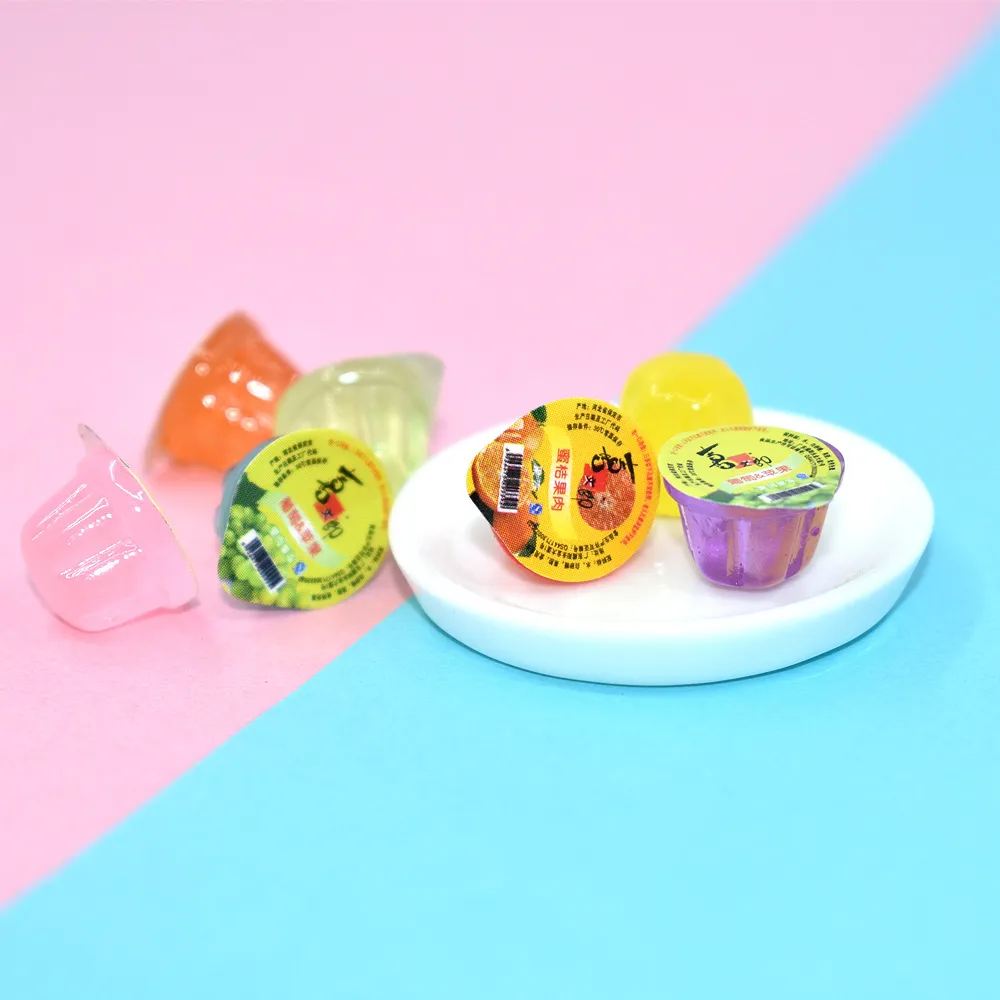 Resin Cute Jelly Simulation Food Pretend Play Miniature Dollhouse Dolls Accessories Kids Kitchen Toys Home Decor Y0107