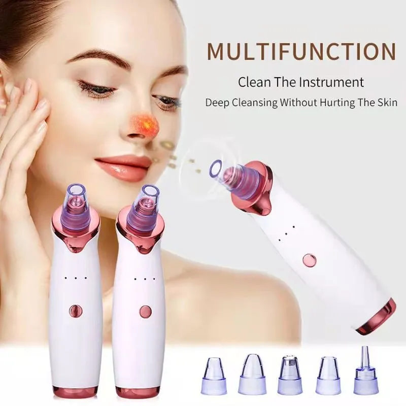 Blackhead Remover Electric Pore Cleaner Face Deep Nose T Zone Acne Pimple Removal Vacuum Suction 26