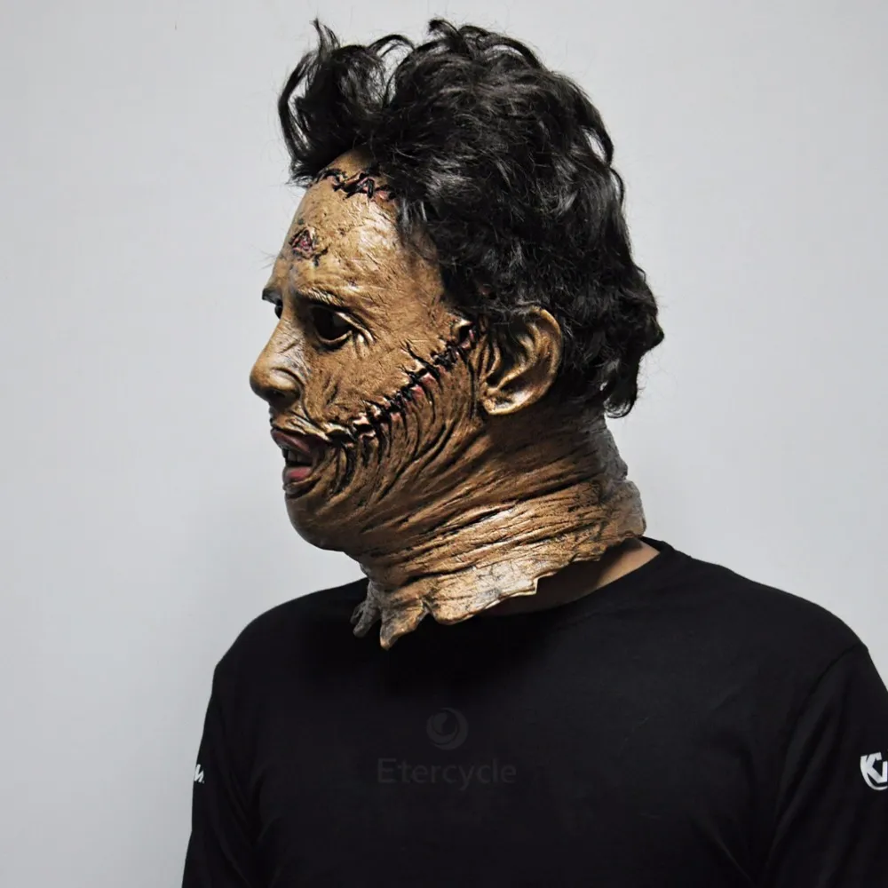 Texas Chainsaw Massacre Leatherface Masks Latex Scary Movie Halloween Cosplay Costume Party Event Props Toys Carnival Mask 201026230r