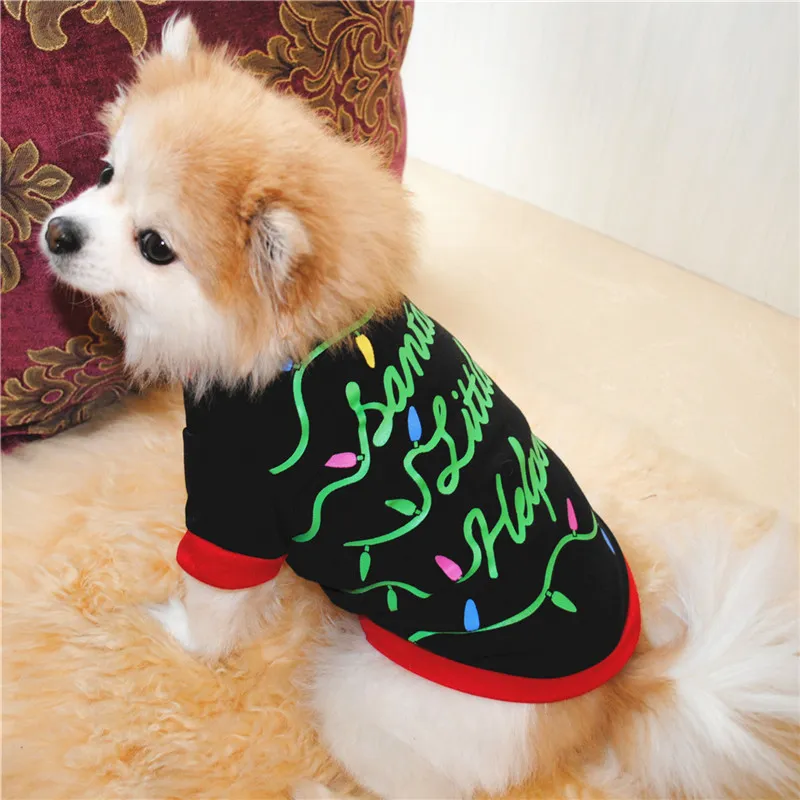 3 Stil Weihnachten Haustier Kleidung für Hunde Katze Baumwolle Schöne Designer Hundekleidung für Labradore Xxxs Hundekleidung für Französische Bulldogge Y200922
