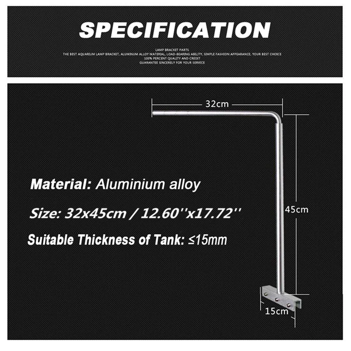 Rium LED Light Lampa Oprawa Lampa stojak na urządzenia do akwarium Włocie Aluminiowe Bezpiecznie Y200917