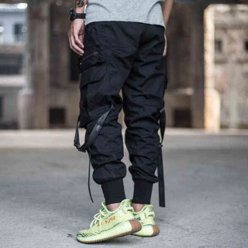 Zhuzunzhe 2021 Mężczyźni Multi-Pocket Harem Spodnie Spodnie Mężczyźni Streetwear Punk Cargo Pant Hip Hop Casual Spodnie Joggers H2223