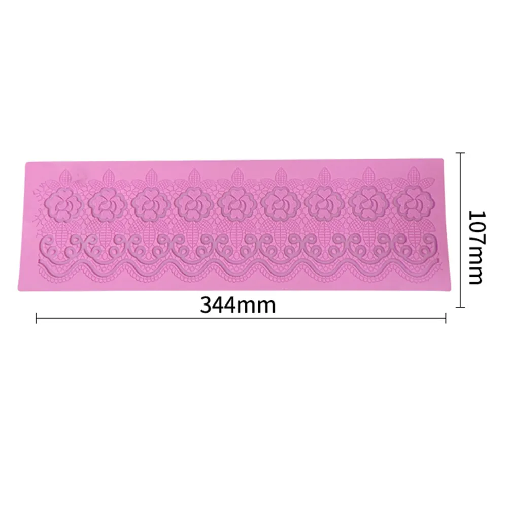Silicone Lace Flower Cake Mold Tool Fondant Icing Mat Pastry Baking Decoration