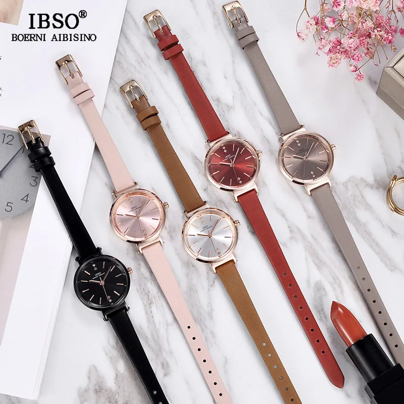 Ibso 8 Mm Ultra-thin Wrist Women Watches Luxury Female Clock Fashion Montre Femme 2020 Ladies Quartz Watch Relogio Feminino299J