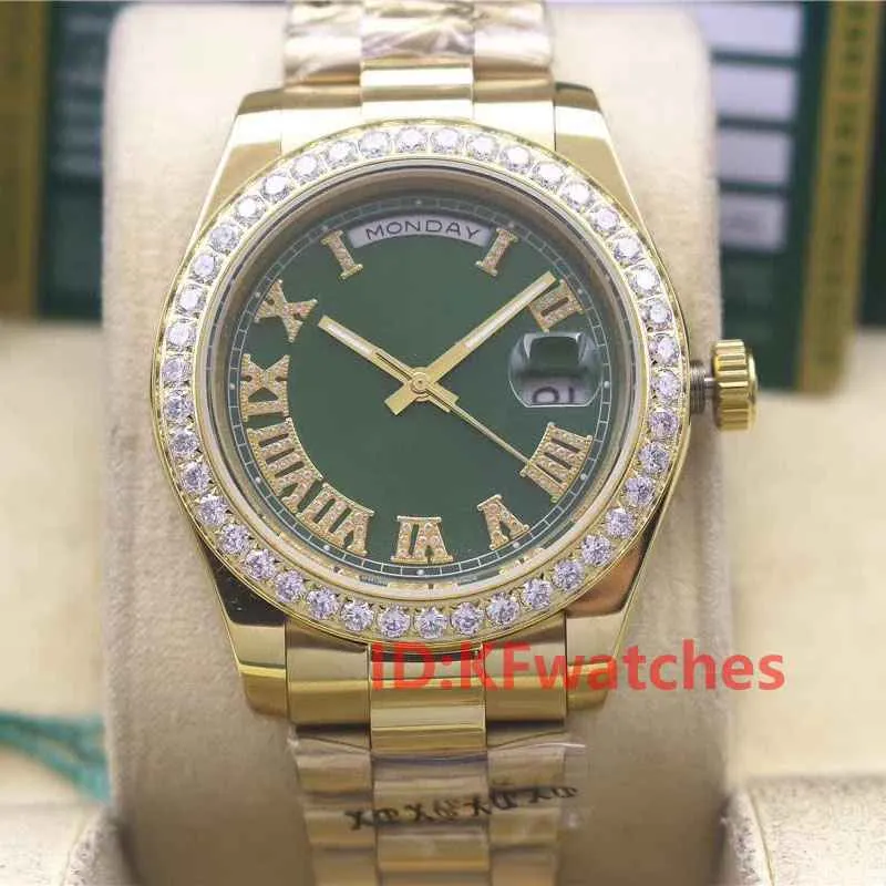 Mode rose goud roestvrij staal heren dames diamanten heren ijs dsigner mechanisch automatisch uurwerk horloge Reloj horloges Wri241L