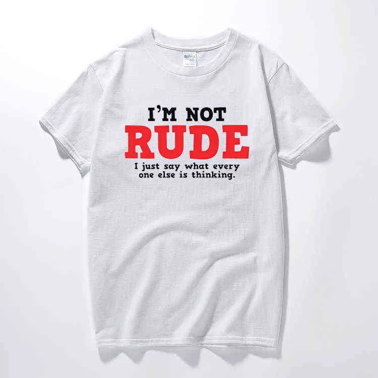 Rude Thinking Sarcastic T-Shirt Cool Adulte Nouveauté Idée Cadeau Humour T-shirts drôles haut d'été t-shirt Coton à manches courtes camiseta G1222