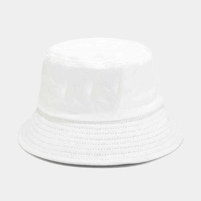 2020 Pamuk Şeker Renk Kova Şapka Balıkçı Şapka Açık Seyahat Şapka Güneş Kap Şapka Erkekler ve Kadınlar için 145 G220311
