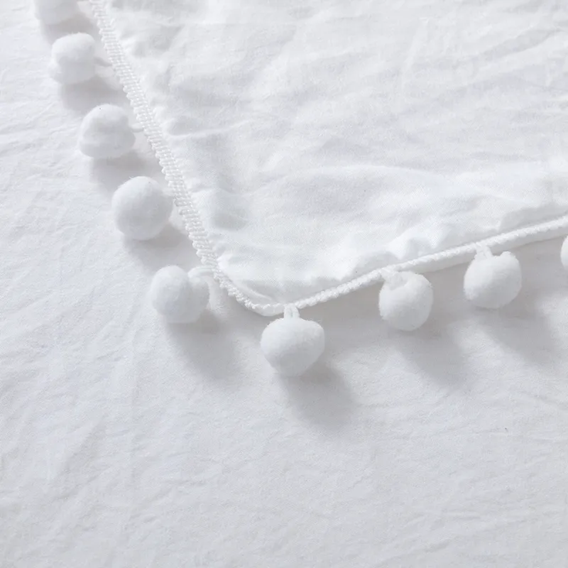 Pink Bianco Grey Federa 2 Pz Tessuto in cotone lavato in cotone morbido bordo del cuscino del bordo la coppia Home Biancheria da letto del cuscino del cuscino del sonno # / L 201212