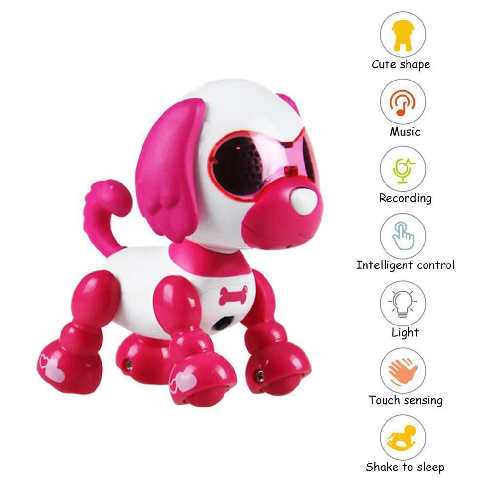 Smart Roboter Hund Elektronische Welpen Haustiere Spielzeug Kinder Nduktive Touch Intelligente Interaktion Spaß Playmate Sound Flexible Aufnahme LJ201105