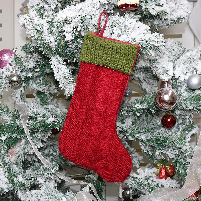 Weihnachtsstrumpfkind Geschenk Tasche Weihnachten Socke Candy Bag Weihnachtsbaum Anhänger Stocking Weihnachtsverzierung Weihnachten Party Dekoration Großhandel