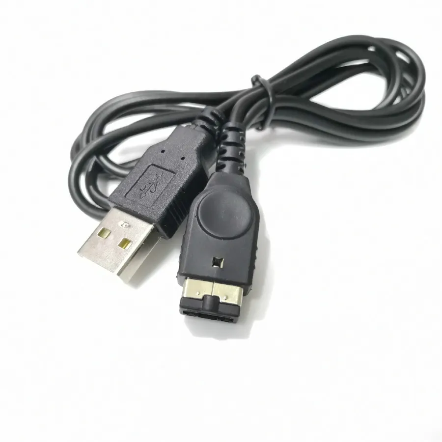 1.2m Svart USB-laddningsladdare Kabelkabel Ledning för GBA Gameboy Advance SP DS NDS