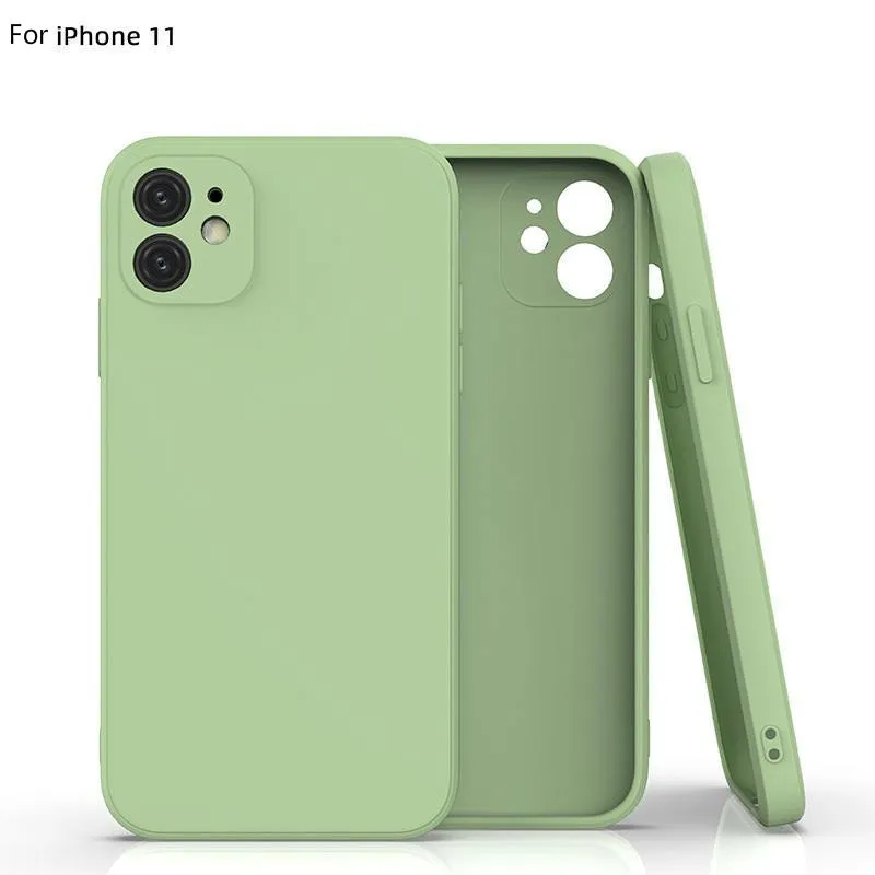 Liquid Silicone Case For Iphone 11 pro Max Matte Back Cover Soft Fashion Cases with OPP Pack