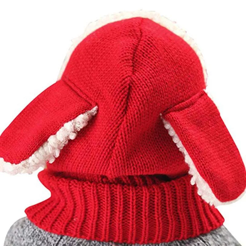 Carino bambino bambini ragazza ragazzo neonato neonato inverno caldo cappello lavorato a maglia all'uncinetto Beanie Cap266G