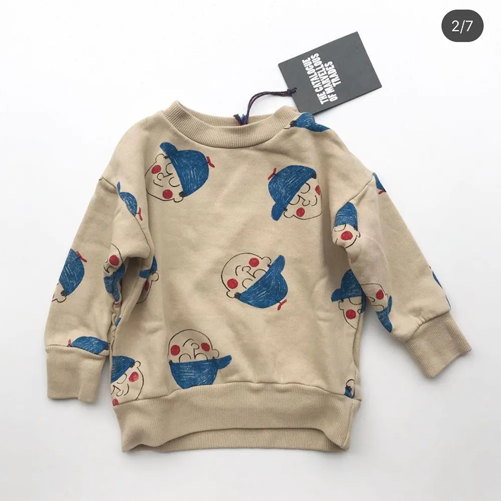 Yaz Bobo Kids Sweatshirt Erkek Giysileri Sonbahar Kış Kızları Moda Baskı Sweatshirts Bebek Çocuk Pamuk Üstü LJ201216