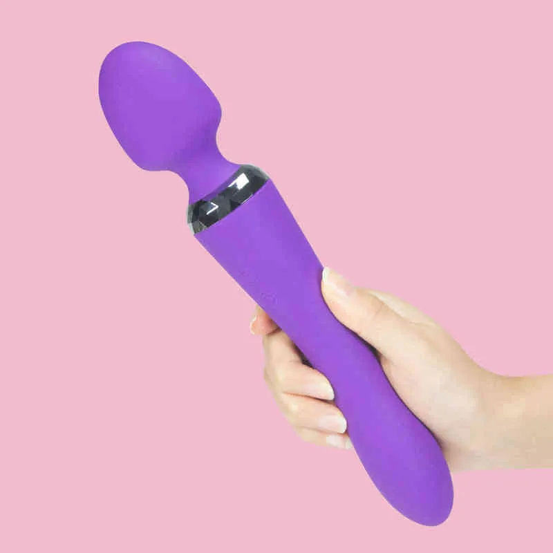 NXY Vibrators Creative Double Head аккумуляторная водонепроницаемая вибрирующая палка сгибается сгибаемая женская мастурбация мужской и секс-аппарат 0113