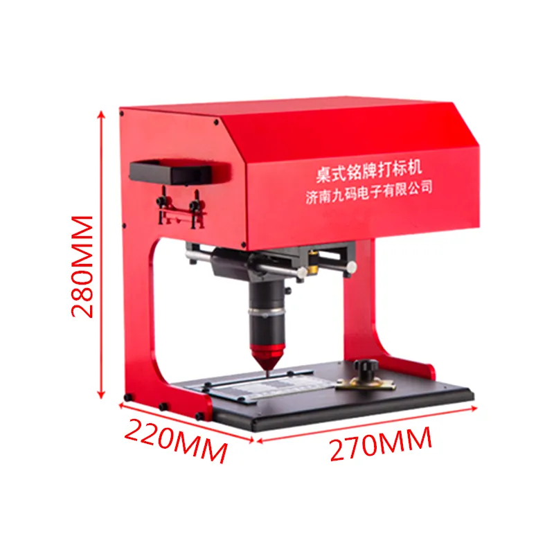 170*110mm Table Type Marking Machine Pneumatic Electricity Desktop Car Nameplate Metal Parts Engraving Machine