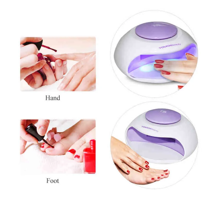 Draagbare Nail Dryer met Fan LED Light Mini Size Ideaal voor Regelmatige Polishes TB-0889 220207