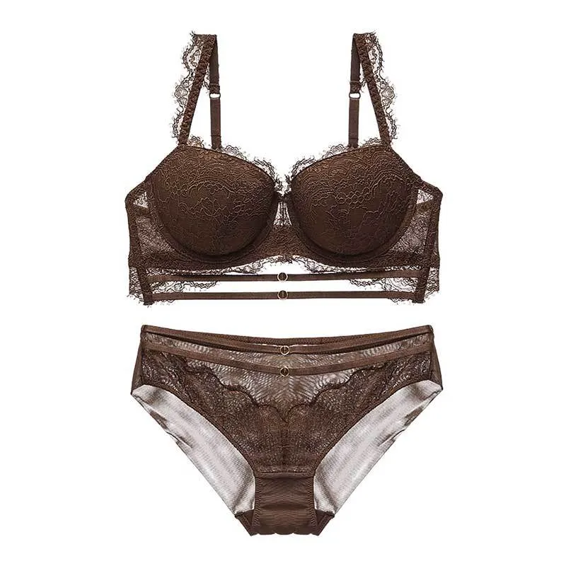 Женский бюстгальтер Set Set Up Up Strappy Padded Cup Bruffles Braffles Braples Byrples Lingere Lingere Set для женщин C1212203G