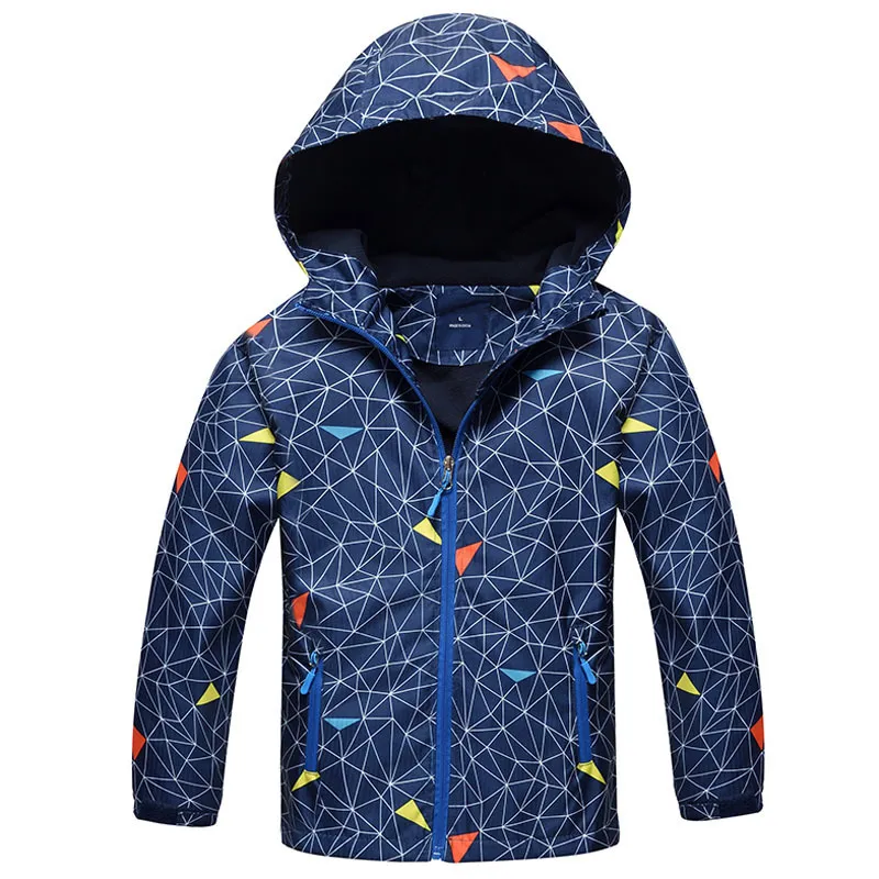 Kinderkleding Kinderen Outerwear Warm Polar Fleece Coat Hooded Waterdichte winddichte babyjongen Jackets voor 312y Autumn Winter LJ2016798535