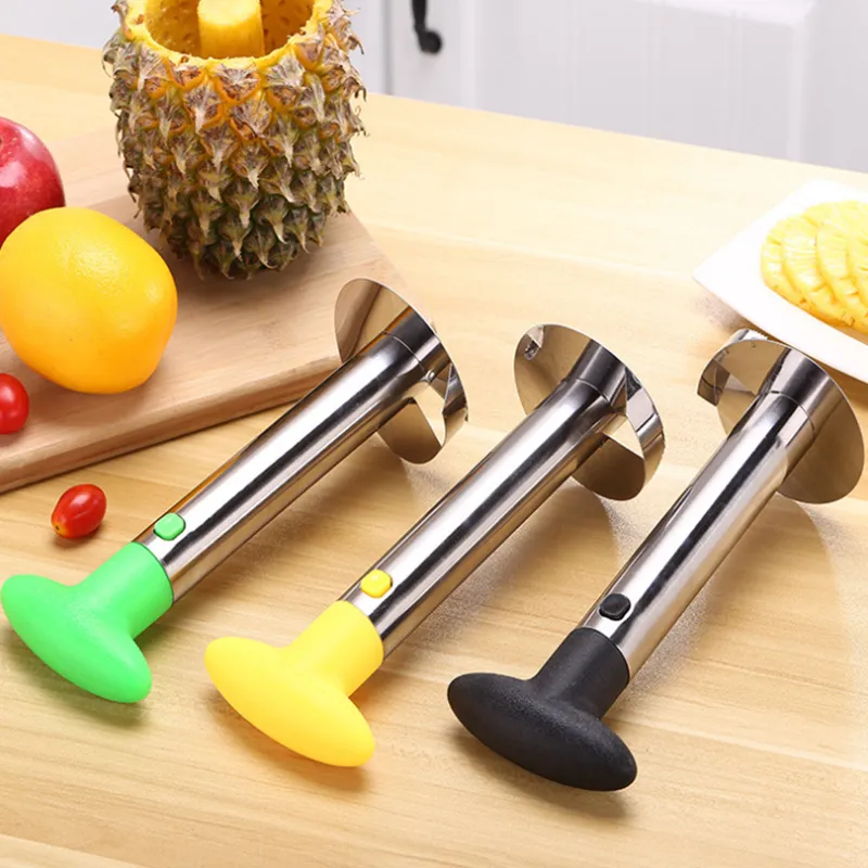 Ananasschiller van roestvrij staal Gemakkelijk te gebruiken accessoires Ananassnijders Fruit LNIFE Cutter Corer Slicer Keukengereedschap 2011316j