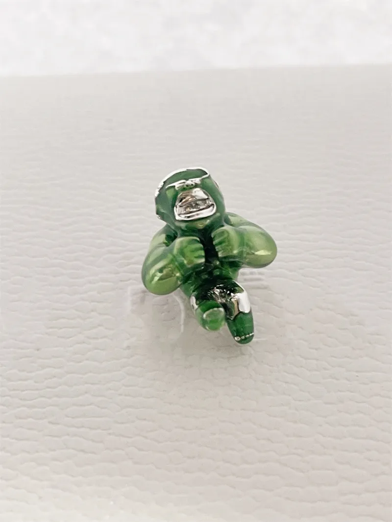 Fit Pandora Charm Bilezik Avrupa Gümüş Charms Boncuk Mavel Incredible Yeşil Adam Dangle DIY Yılan Zincir Kadın Bileklik Moda Hediye Toptan 790220C01