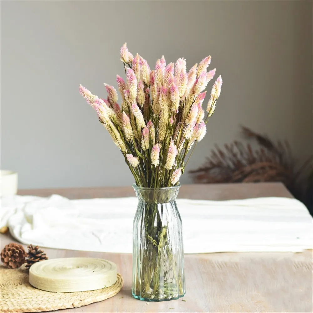 15 pièces fleurs de mariage séchées naturelles rose noël saint valentin cadeau mariage tactile décor cadeau Bouquet Y1128