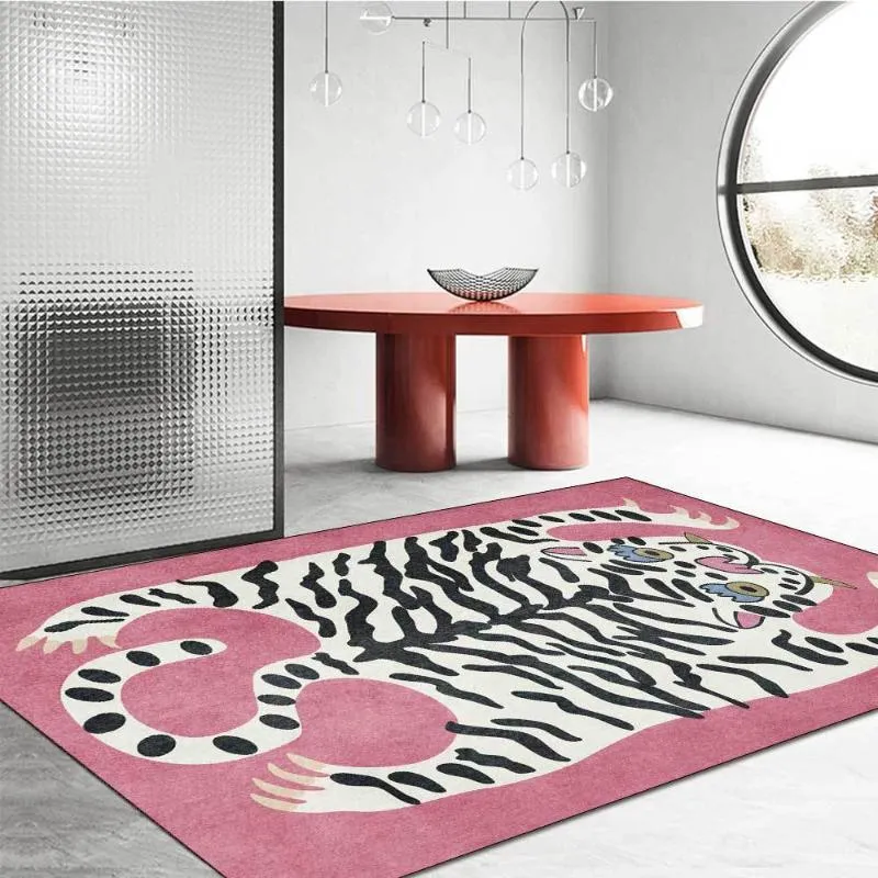 Nowa seria Cartoon Animal Series Divery Dibet Play Strefa Dywany Śliczne Tiger Skin 3D Wydrukowane dywany do pokoju dziecięcego dywany dywany do domu maty podłogowe1223b