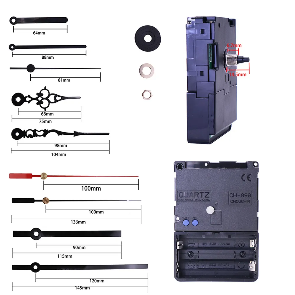 DIY Smart Wifi Clock Movement Automatic Time Adjustment Mute Movement Kits FP8 2012023064922