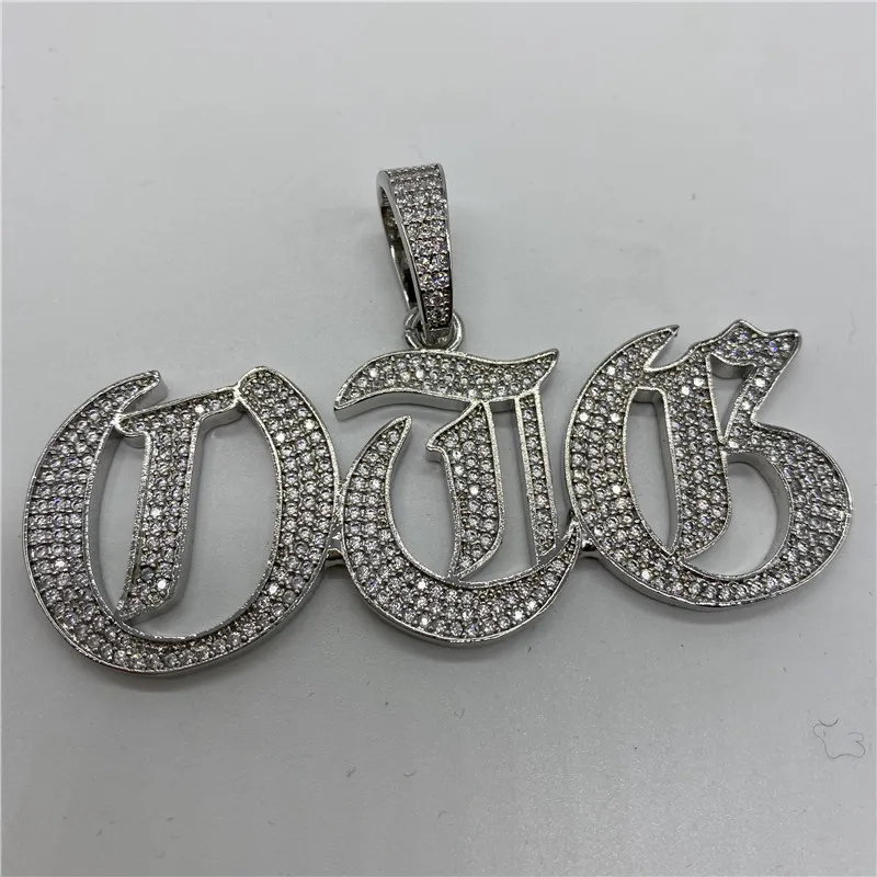 Custom Name Letters Pendant Necklace Hip Hop Men's Personalized Jewelry Gold Silver Rose Gold Charm Chains Gifts3087