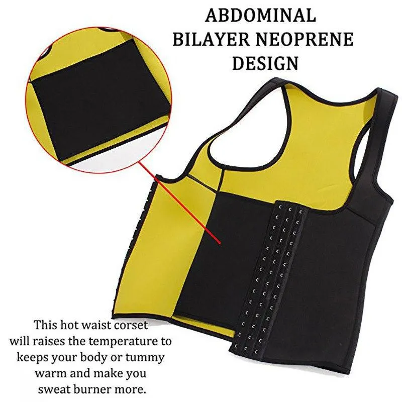 Fajas Reductoras Neopren Shaperwear Bastu Vest Workout Midja Trainer Krokar Body Shaper Slim Top Flat Mage Viktminskning Bälte