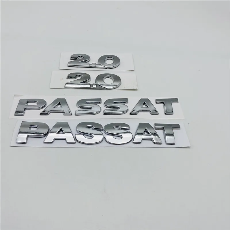 För VW Passat 20 Bakre bagageutrymme Badge Chrome Emblem Logo Symbol Stickers9636384