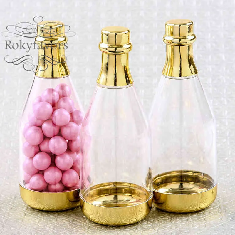 champagne bottle favor box_