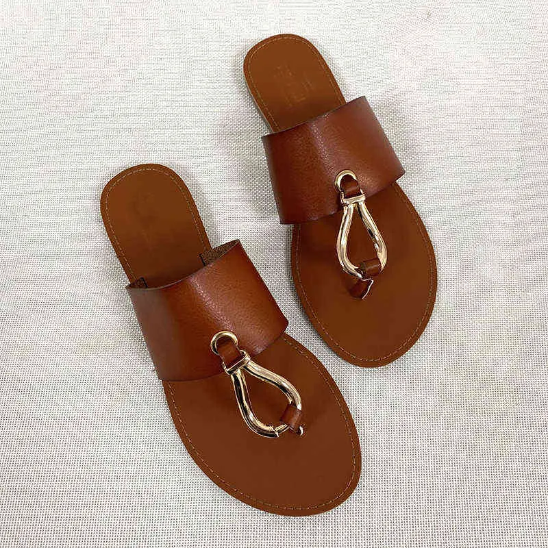 Women Sandals Summer for 2022 Flat Set Foot Fashion Woman Flip Flop Beach Summer Slides Casual Outdoor Ladies Shoes Y220209
