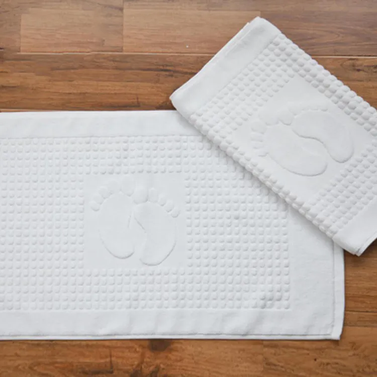 el tappetino da bagno poggiapiedi asciugamano personalizzato Jacquard lettering tappeto in cotone set s Y200407