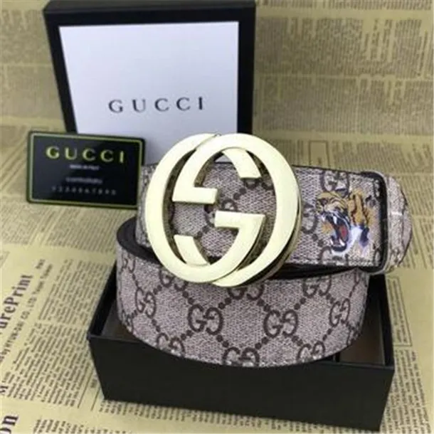 2020 мода с коробкой кожаной ремень GCC для мужчин Женщины Gig Gold Buckle Top Mense Snake Belt Whate I7956080