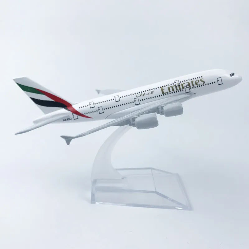 Air Emirates A380 Airlines Airplane Model Airbus 380 Airways 16cm Alloy Metal Plane Model W Stand Aircraft M6039 Model Plan LJ209761717