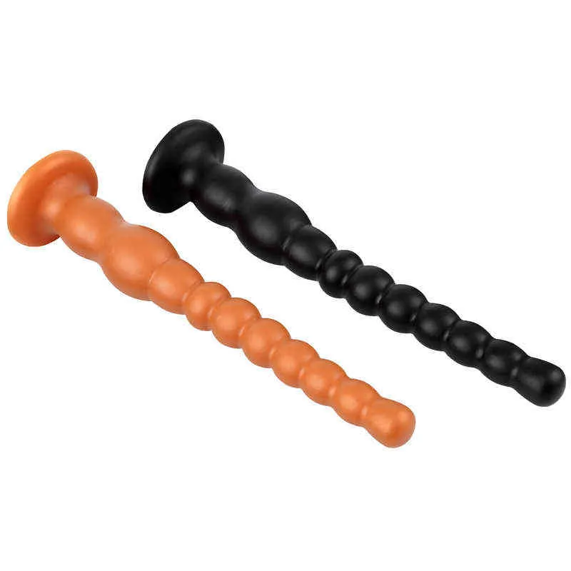 NXY Dildos Anal Brinquedos Líquido Silica Gel String Puxe Bead Bead Bead Plug Para Homens e Mulheres Masturbação Soft Supcup Expansão Expansão Adulto Produtos 0225