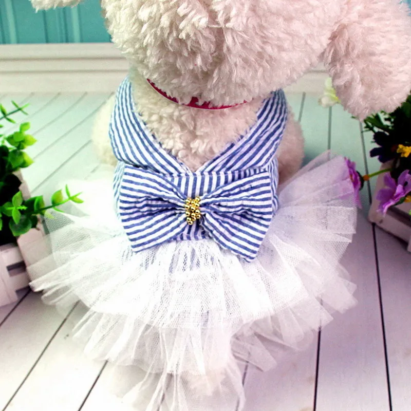 Ropa de perro mascota vestido princesa falda Teddy cachorro vestidos de novia Fot perro pequeño mediano perros linda moda falda accesorios para mascotas Y200922