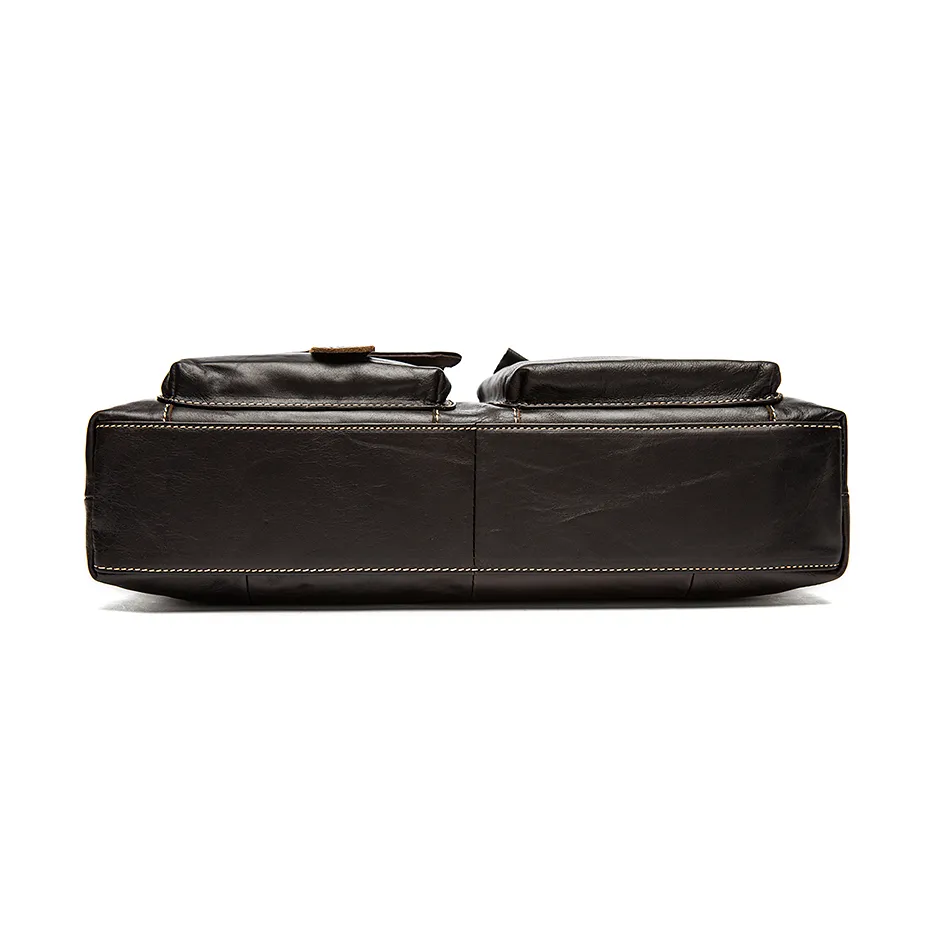 WESTAL Men's Bag Genuine Leather Briefcase Men Laptop Bag Leather Office Bags for Men Totes Business Briefcase Bags for Docum321F