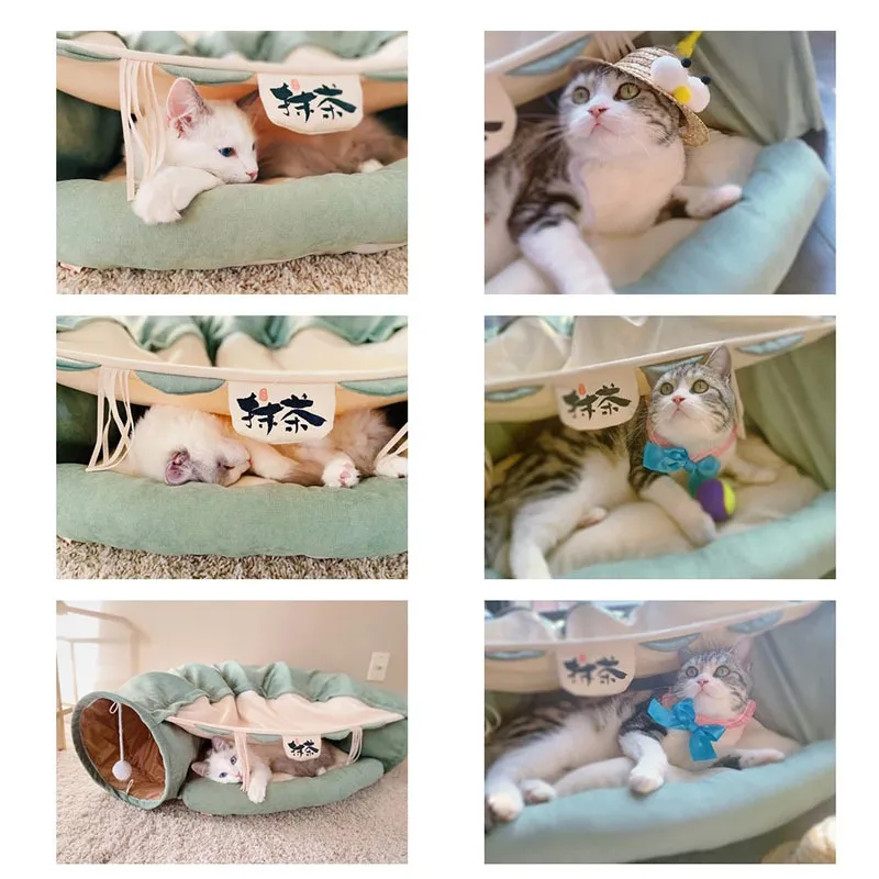 Pet Cats Tunnel Cat Toys Interactive Play Toy Pet Tube Складной Котенок Кролик Play Tabes Кольцо Белл для Cat Ferrets Cat Bed 201217