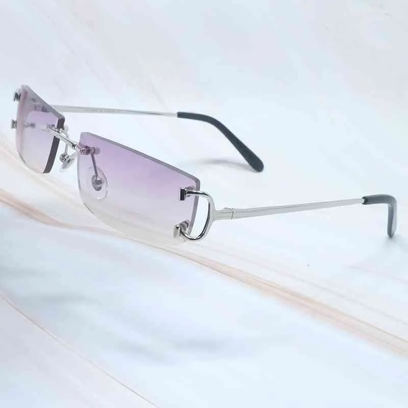 2024 Top -Designer 10% Rabatt auf Luxusdesignerin New Männer und Frauen Sonnenbrille 20% Rabatt Metal Männer Brillen Frauen Frames Big Gold Glass Rahmen für Männer mit Rande ohne Sonnenbrille