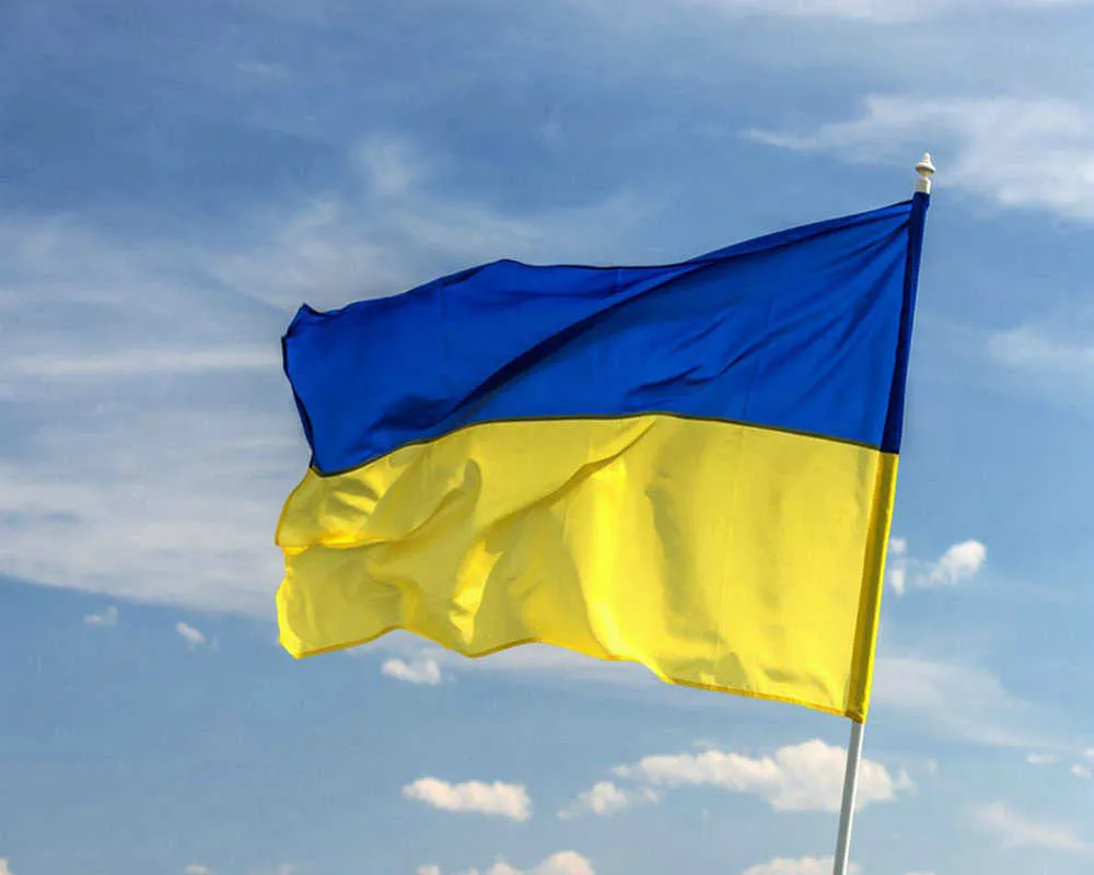 새로운 우크라이나 국기 90x150cm 폴리 에스터 블루 옐로우 UA 매달려 ukr 우크라이나어 국기 장식