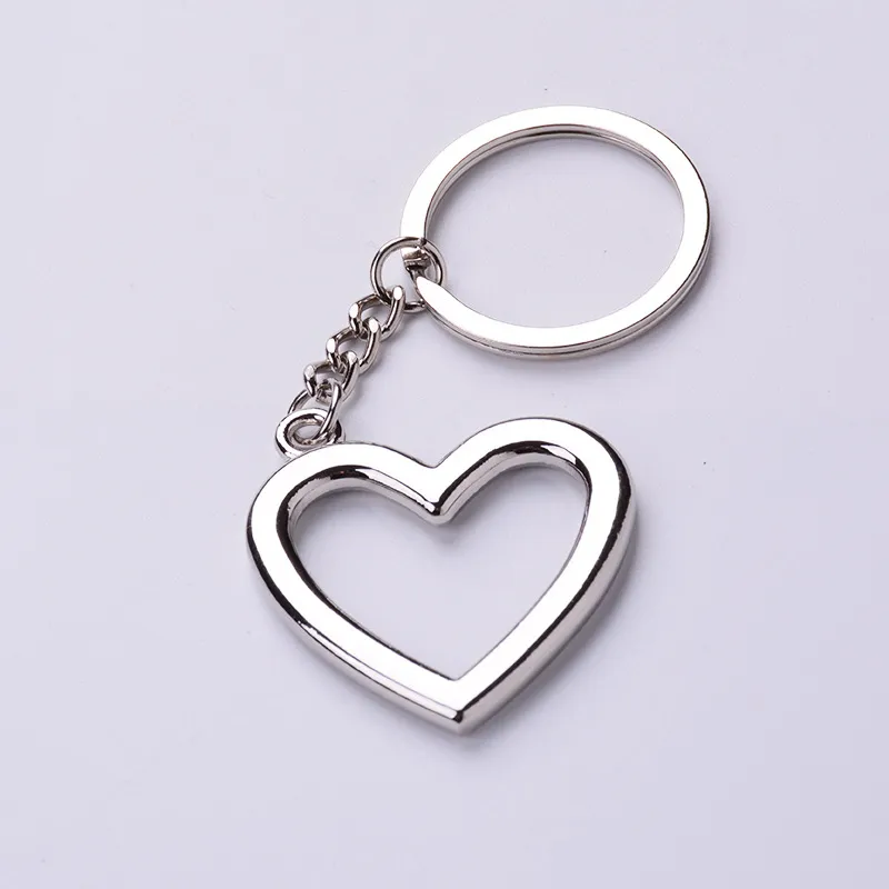 Herzförmige Schlüsselanhänger, Metall-Schlüsselanhänger, Anhänger, romantisches Paar, Schlüsselanhänger, Schlüsselanhänger, Mode-Accessoires