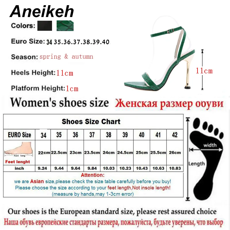 Aneikeh femmes sandales mode rétro talons fins croisés bout pointu élégant fête bande étroite impression Plaid chaussures 2020 été C0129