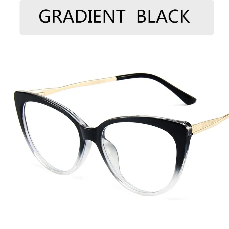 Солнцезащитные очки TR90 с защитой от синего луча, сексуальные очки «кошачий глаз», оправа для женщин, роскошные дизайнерские винтажные очки для женщин Optical312L