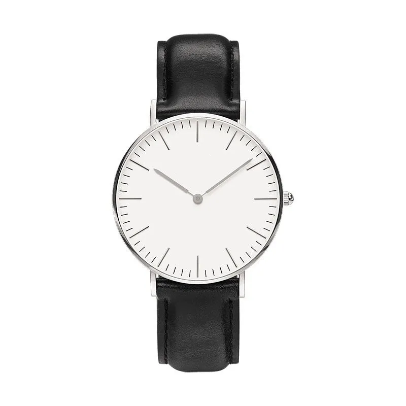 Продам роскошные мужские часы 40 мм, новые женские модные часы 36 мм, кварцевая кожа, нейлоновый ремешок montre de luxe235D